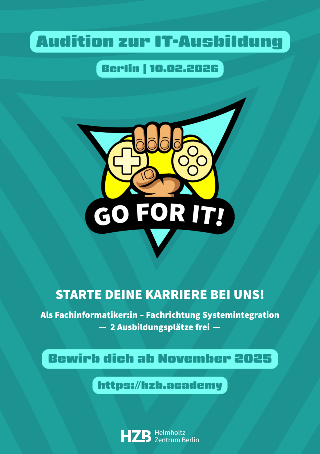 Bewirb dich ab November