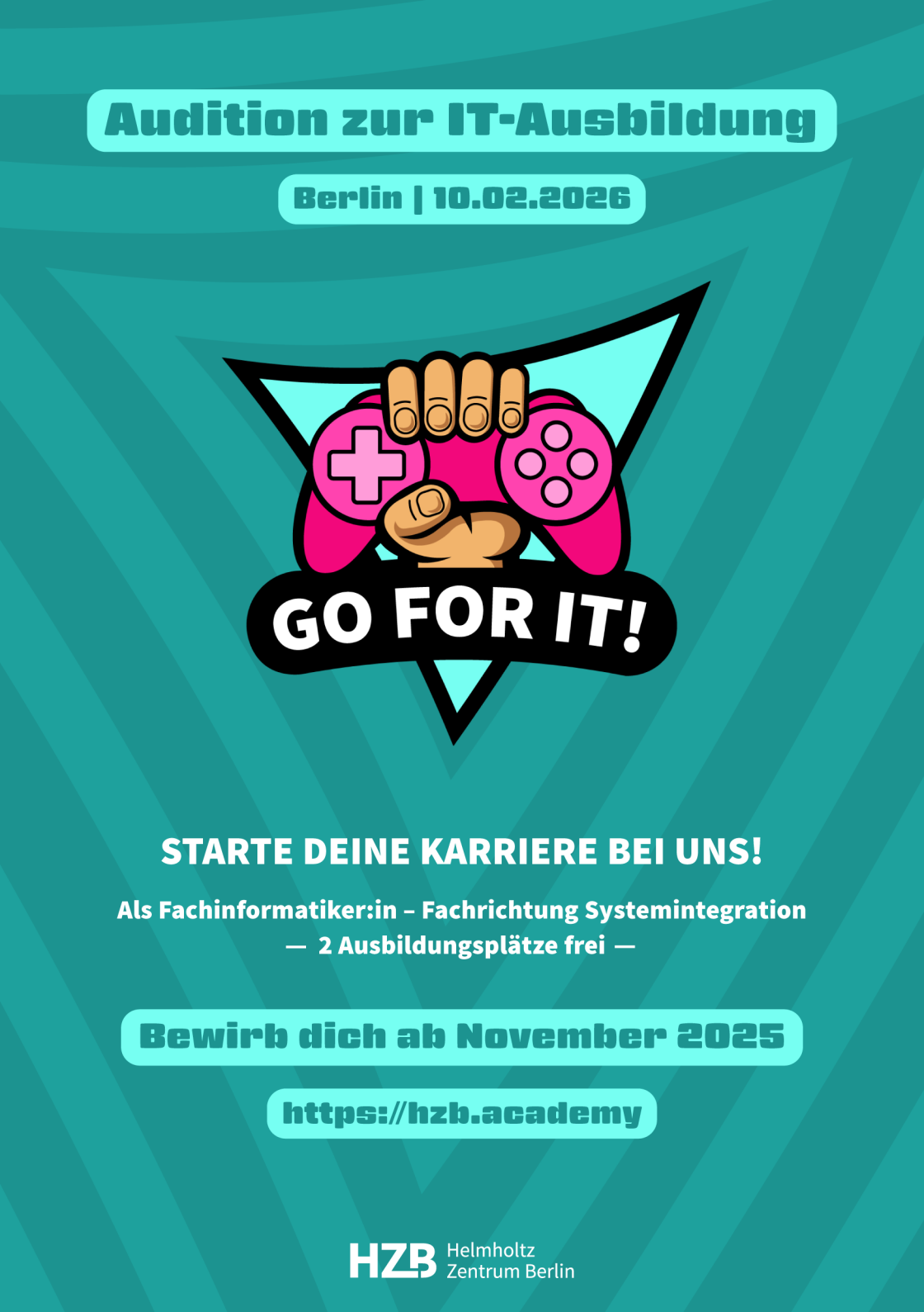 Bewirb dich ab November