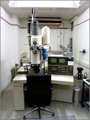 TEM Philips CM 12 - enlarged view