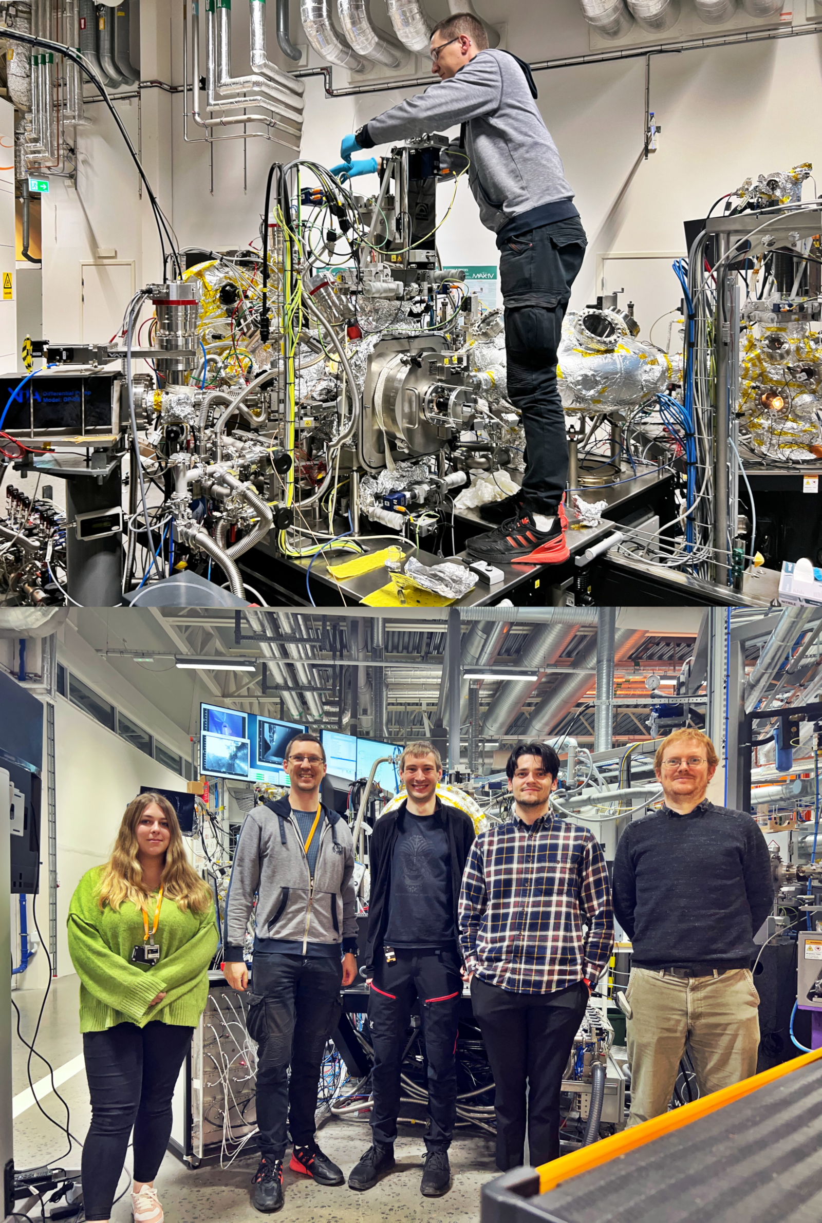 Beamtime at HiPPIE MAXIV - enlarged view