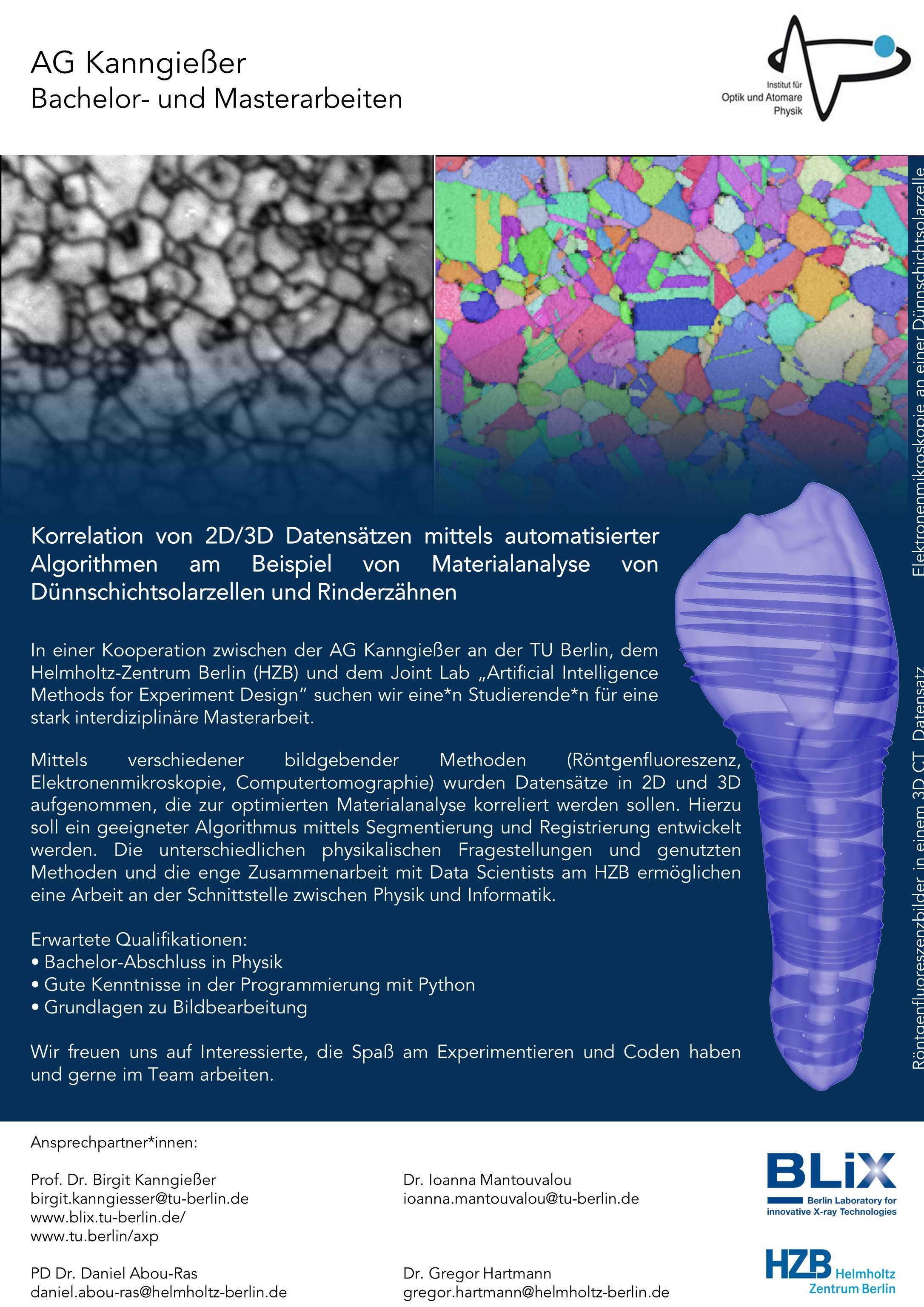 master and bachelor projects - Helmholtz-Zentrum Berlin (HZB)