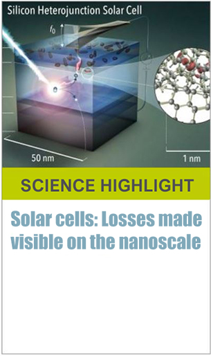 Solar cells: Losses made visible on the nanoscale