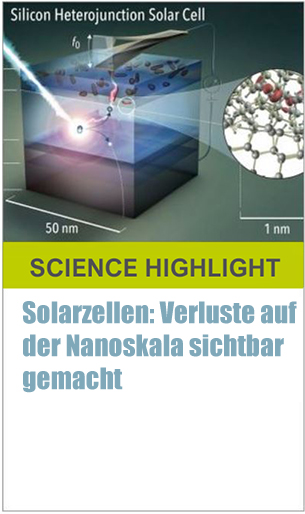 Solarzellen: Verluste auf der Nanoskala sichtbar gemacht