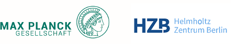 Logos Max Planck Gesellschaft und Helmholtz-Zentrum Berlin