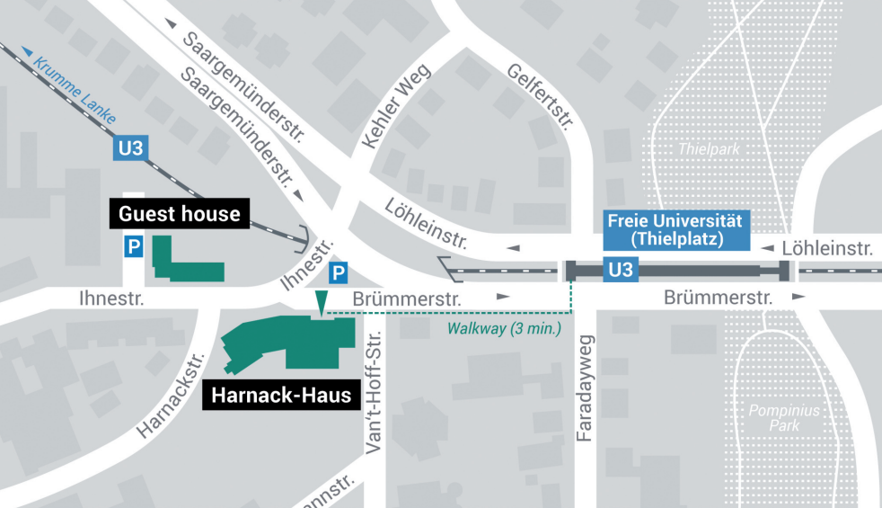 Harnack Haus Map - enlarged view