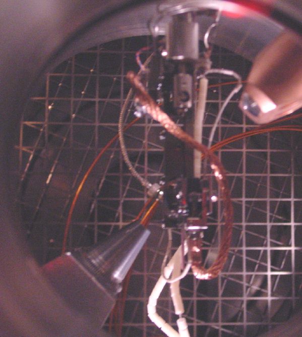 top view (ions enter from the left side) - enlarged view