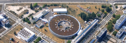 Luftbild von BESSY II in 2006 - vergrößerte Ansicht