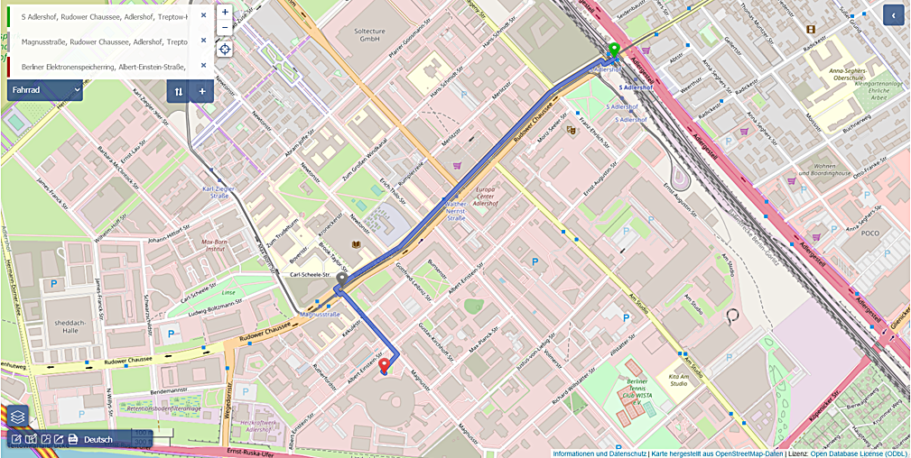 Karte in OpenStreetMap ffnen