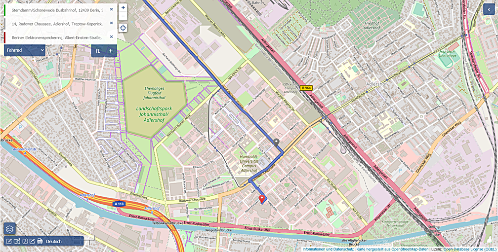 Karte in OpenStreetMap ffnen