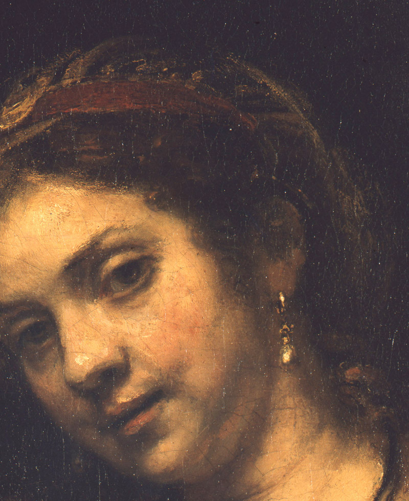Rembrandt Detail Hendrickje Stoffels - vergrerte Ansicht