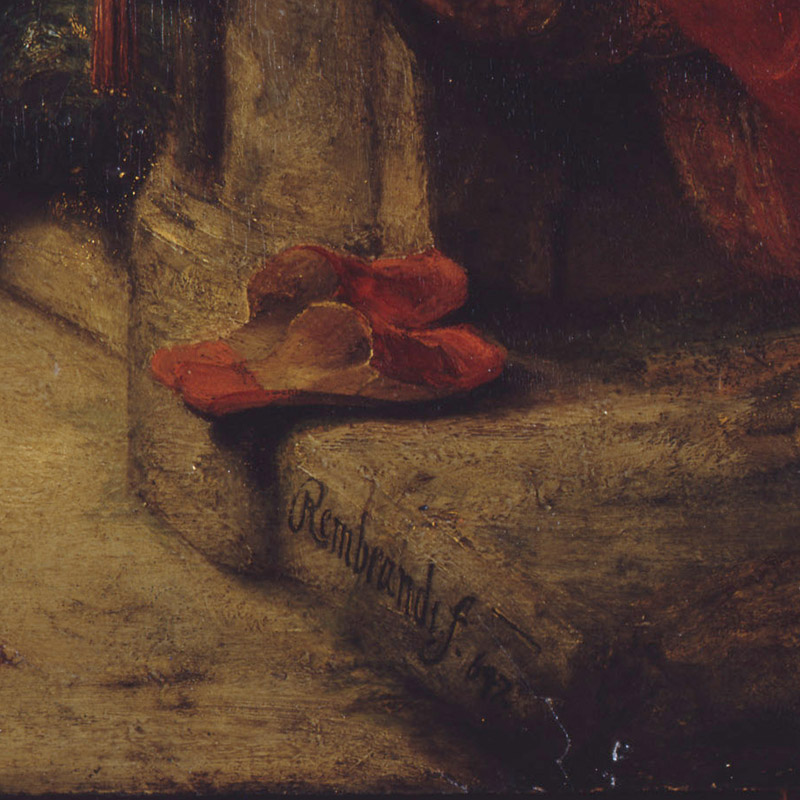 Rembrandt, Susanna und die beiden Alten, Detail - vergrerte Ansicht
