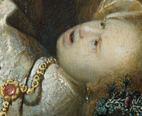Rembrandt, Proserpina, Detail