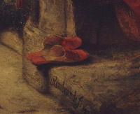 Rembrandt, Susanne und die beiden Alten, Detail