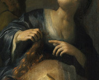 Rembrandt, Simson_und_Delila, Detail