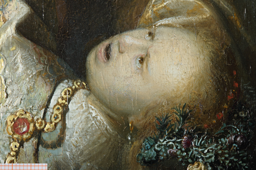 Rembrandt, Raub der Proserpina, Detail - vergrerte Ansicht