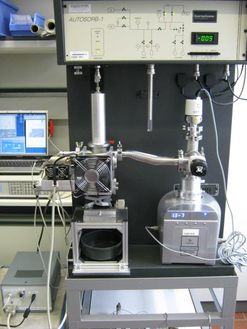 Autosorb 1MP combined with mini stirling cryostat CC-SE5