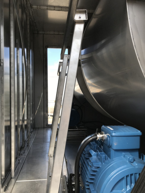Here a little sneak peak into the inside of the cooling tower.