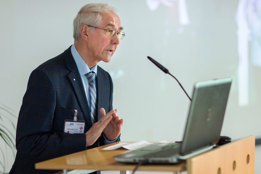 Als Redner gefragt: Professor Wolfgang Gudat auf dem Nutzertreffen 2017.