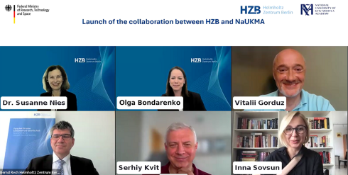 HZB und Kiew-Mohyla-Akademie starten Zusammenarbeit im Bereich Energie und Klima