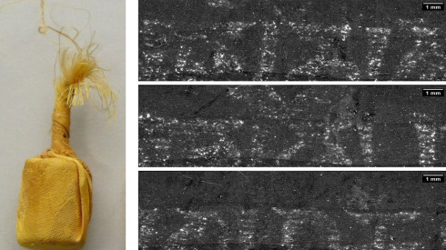 Schriftrollen aus buddhistischem Schrein an BESSY II virtuell entrollt