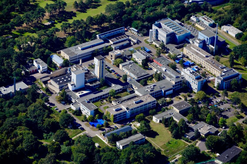 Luftbild des HZB-Standorts in Wannsee.