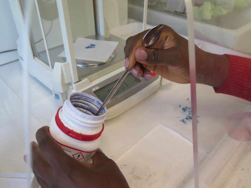 preparing the samples for the analysis of metal nanoparticles.