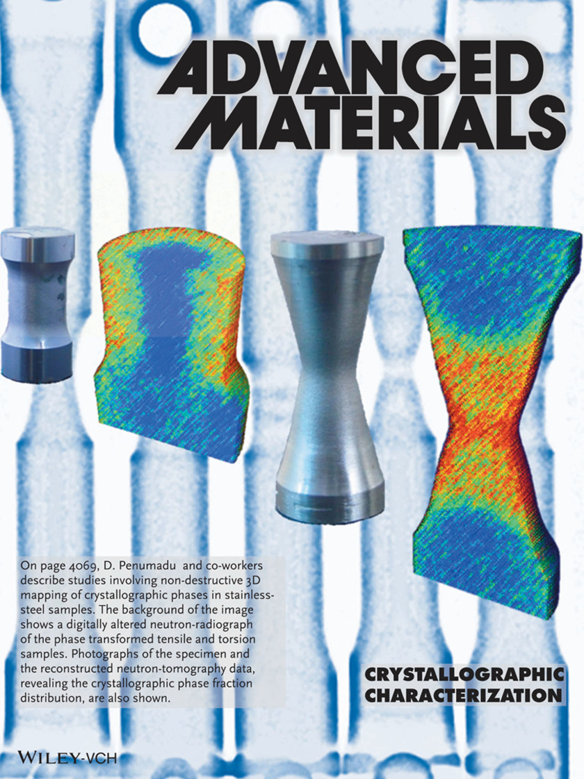 The work that was carried out at CONRAD is featuredon on the cover of &ldquo;Advanced Materials&rdquo;.<br />