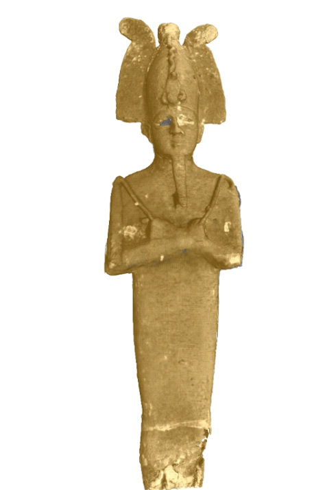 Antike Osiris-Statuen aus dem gyptischen Museum in Florenz mit Neutronen durchleuchtet