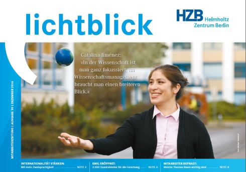 New magazine lichtblick is out: Select articles can be read in English on the Intranet