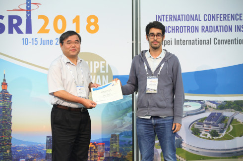 Dr. Ral Garcia Diez received poster award at the international synchrotron conference SRI 2018