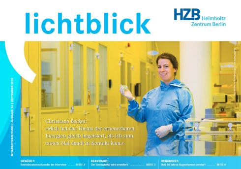 Neue HZB-Zeitung lichtblick erschienen
