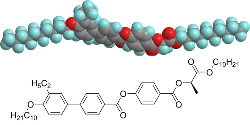 </p> <p>Schematic representation of the EZL10/10 molecule: a 3D model and the structural formula.</p> <p>