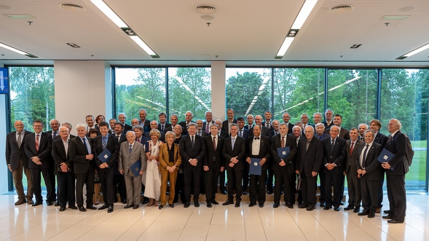Guests and members of the IAS at the festive event in Ljubljana on 5 June 2023.