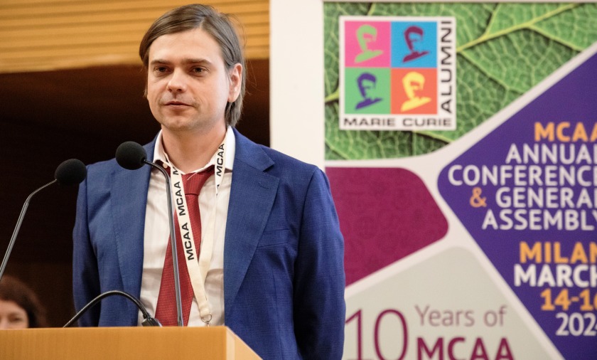 Dr. Artem Musiienko received the MCAA Best Innovator Award for his invention of the CLIMAT-Method of characterising semiconductors at the Marie Curie Alumni Association (MCAA) in Milano, Italy, March 2024.</p>
<p>&nbsp;