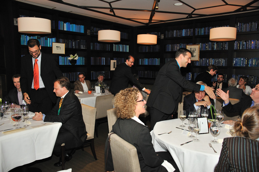Das Business-Speed-Dining bei einem der vier Wechsel der<br />GERMAN HIGH TECH CHAMPIONS.<br />Foto: Fraunhofer