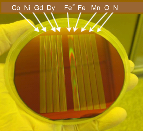 Das Herz des neuen Zonenplattenmonochromators f&uuml;r<br /> ultraschnelle Physik beim Femtoslicing ist eine Anordnung<br /> von verschiedenen im Hause hergestellten sogenannten<br /> Reflektions-Zonenplatten f&uuml;r verschiedene Photonenenergien<br /> im Bereich zwischen 410 und 1333eV. <br />Foto: A. Firsov, M. Brzhezinskaya