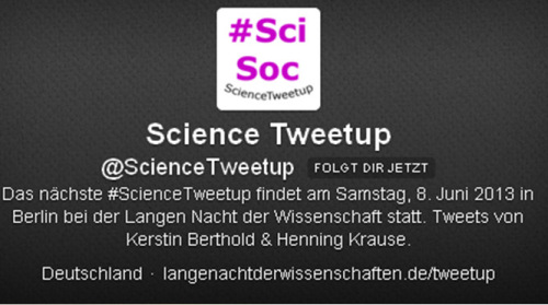 Auf @ScienceTweetup twitterten Henning Krause (Helmholtz-Gemeinschaft und Kerstin Berthold (Helmholtz-Zentrum Berlin)