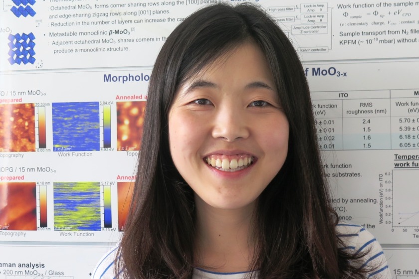 Ah Reum Jeong hat ihre Promotion an der Ewha Womans University in Seoul, Korea, durchgef&uuml;hrt&nbsp; und arbeitet nun im &bdquo;Hybrid Material Systems &amp; Nano-Analytics&ldquo;-Team von Dr. Marin Rusu.