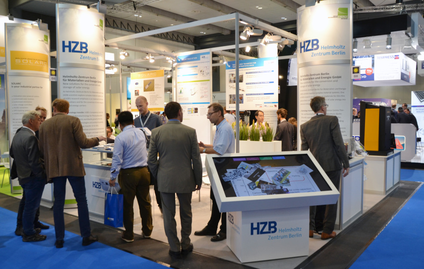 Das HZB war <span>mit Vortr&auml;gen, Postern und einem eigenem Stand auf der 31. EU PVSEC pr&auml;sent. </span>