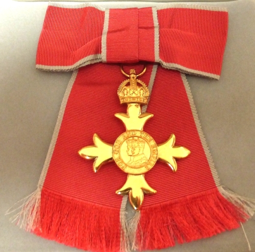 The medal Officer of the British Empire (OBE)