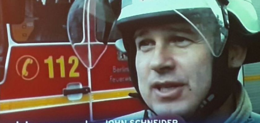 John Schneider is a volunteer at the Fire department in Berlin-Zehlendorf. During storm Xavier he was night and day working.