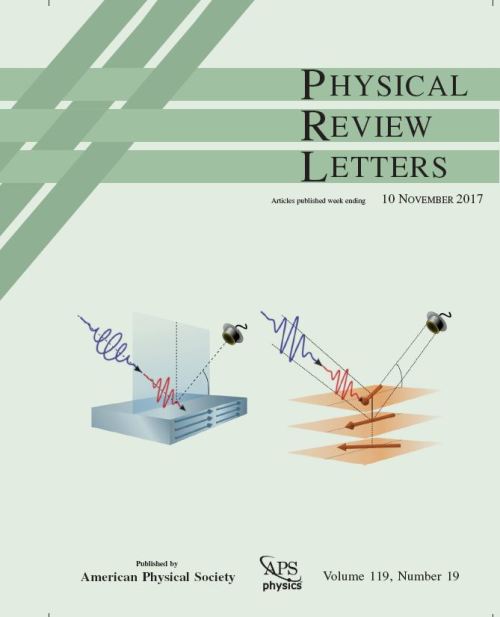 The cover of the 10. november issue of PRL highlights the work done by Nele Thielemann-K&uuml;hn and colleagues: The study was selected as well for a Focus story in Physics and an Editors&rsquo; Suggestion.