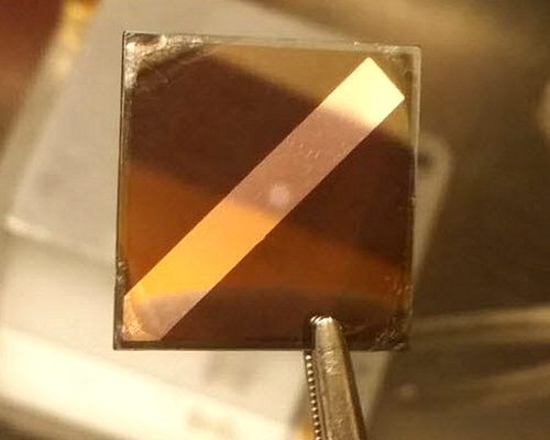 The analysed perovskite cell has a surface of 1 cm<sup>2</sup>. Credit. Uni Potsdam