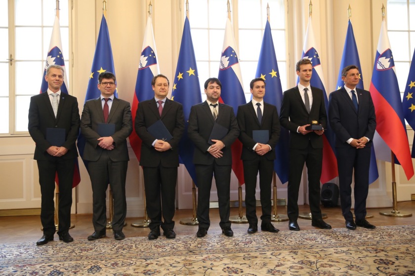 Marko Topic, Bernd Rech, Janez Krc, Benjamin Lipovsek, Steve Albrecht, Marko Jost, Borut Pahor (f.l.t.r)