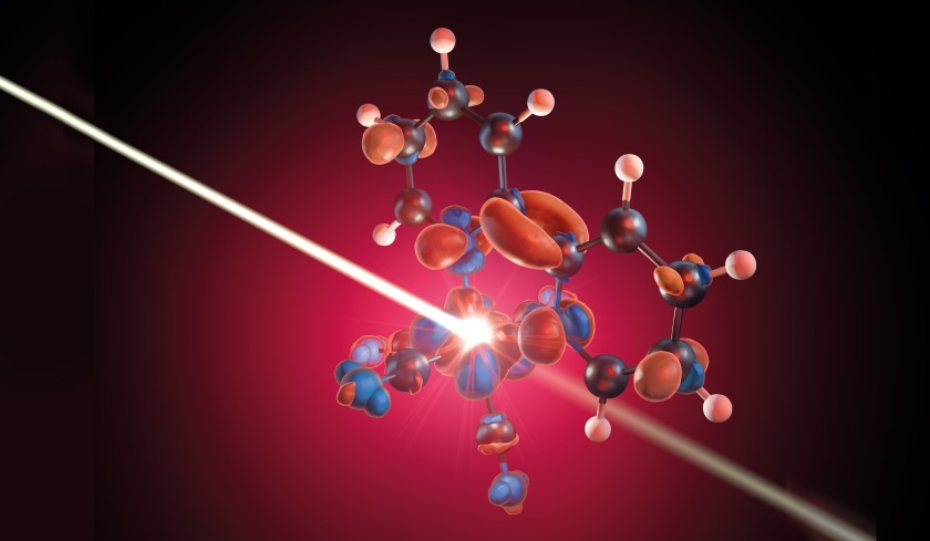 An X-ray pulse probes the delocalization of iron 3d electrons onto adjacent ligands.