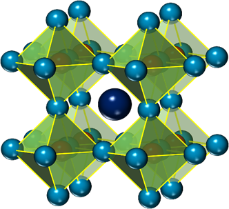 BFO hat eine Perowskit-Kristallstruktur. 