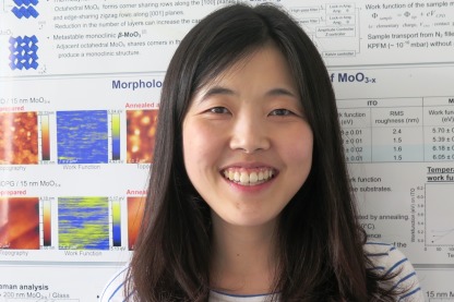 Ah Reum Jeong hat ihre Promotion an der Ewha Womans University in Seoul, Korea, durchgeführt  und arbeitet nun im "Hybrid Material Systems & Nano-Analytics"-Team von Dr. Marin Rusu.