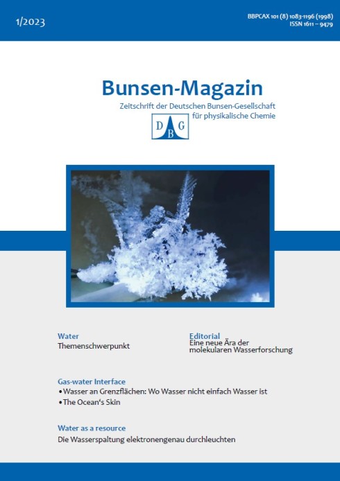 Recommended reading: Bunsen magazine with focus on molecular water research