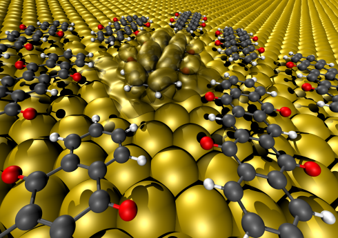 Organic Electronics - How to make contact between carbon compounds and metals