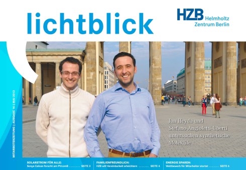 Zwei Humboldt-Stipendiaten forschen am HZB: In der neuen Lichtblick stellen wir Jan Heyda und Stefano Angioletti-Uberti vor